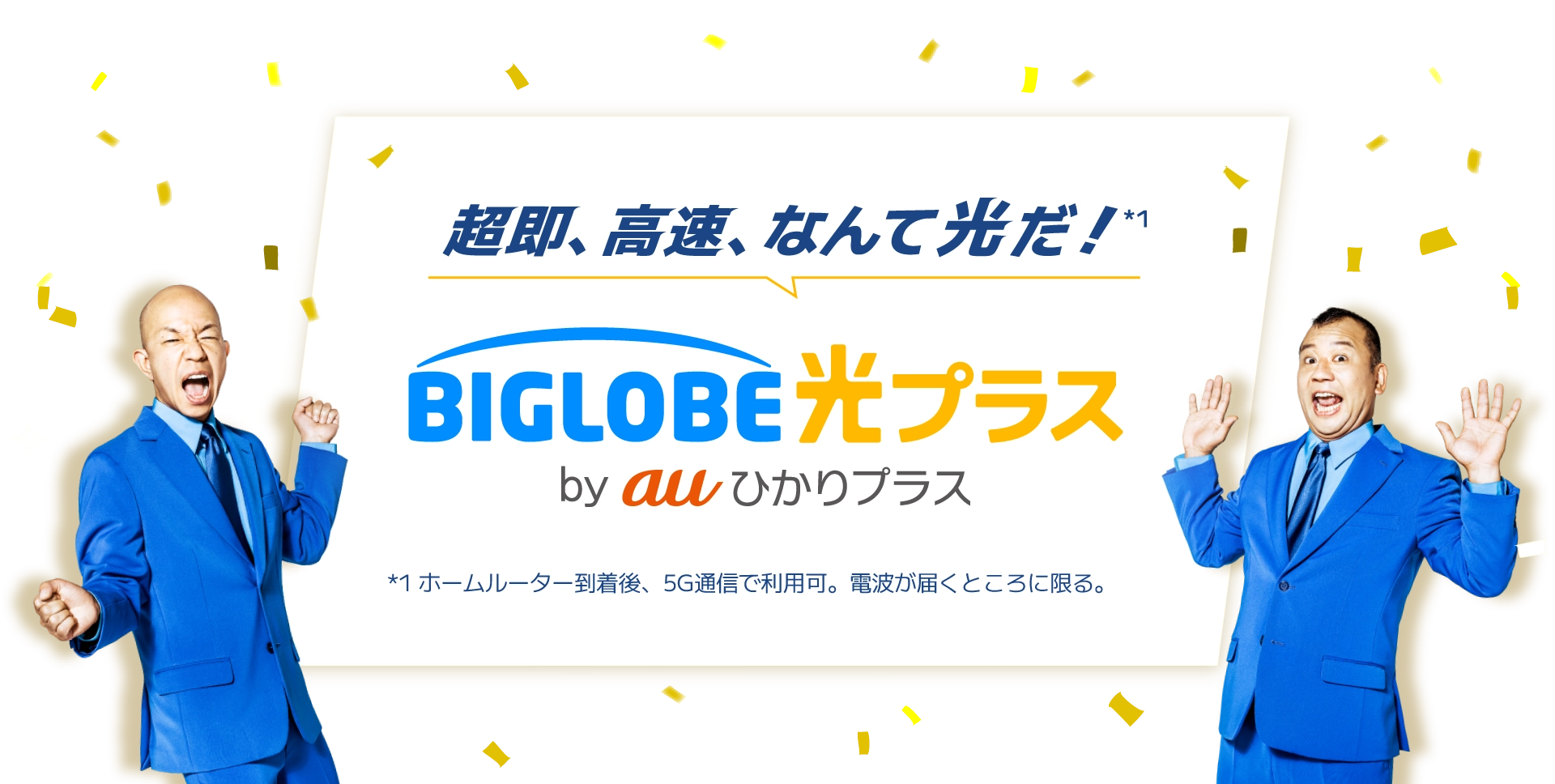 BIGLOBE光プラス by auひかりプラスの公式サービス紹介画像
